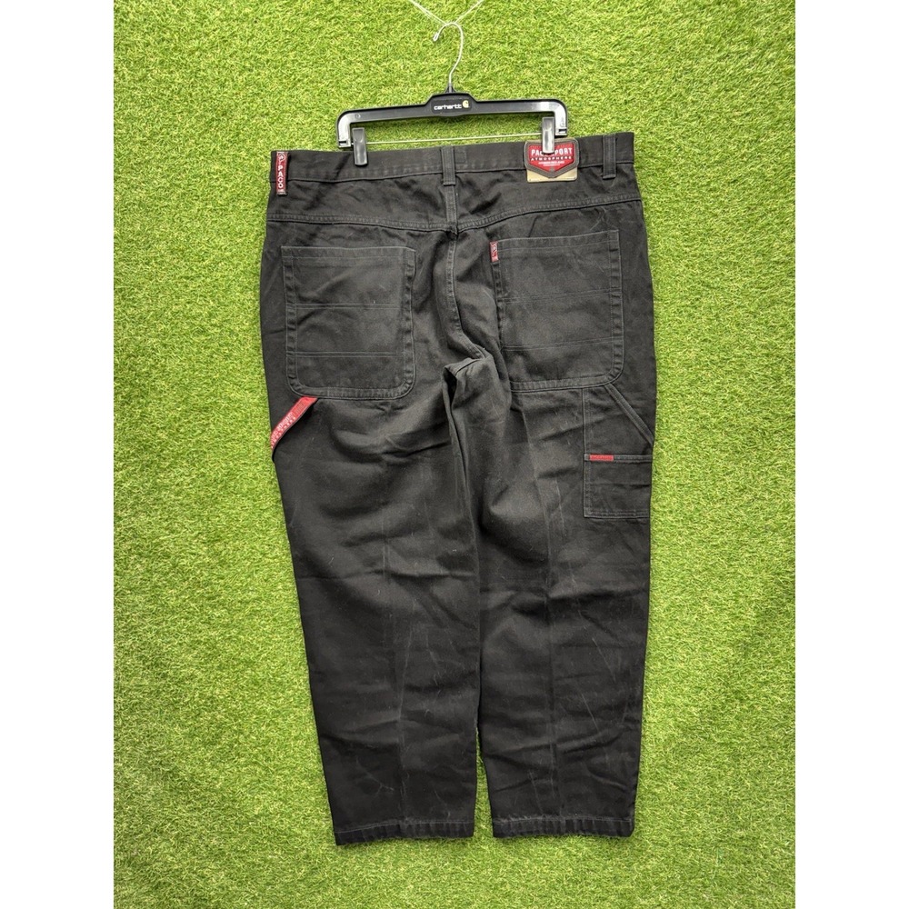 Vintage Paco Carpenter Jeans Mens 46x32 Baggy Fit Dark Wash Black Denim Y2K